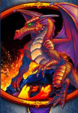 Скаттер символ - красный дракон